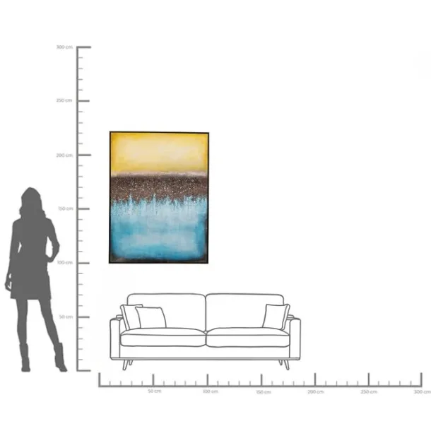 canvas_picture_vista_blue_2.webp Discount KARE Design Canvas Picture Vista Blue 90x120cm