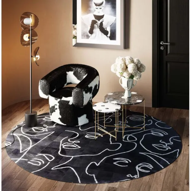 carpet_art_faces_cm_1.webp Hot KARE Design Carpet Art Faces Ø250cm