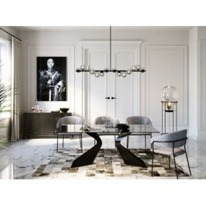 Hot KARE Design Carpet Cosmo Grey-Brown Fur 200x300cm