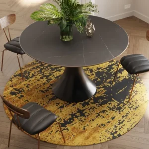Clearance KARE Design Carpet Silja Yellow Ø200cm