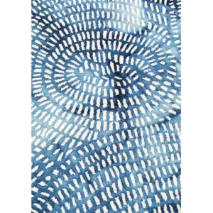 Sale KARE Design Carpet Stamp Blue 170x240cm