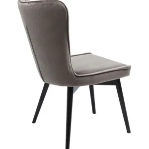 Clearance KARE Design Chair Black Marshall Velvet Grey