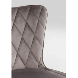 Clearance KARE Design Chair Black Marshall Velvet Grey