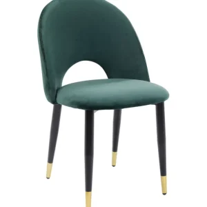 Clearance KARE Design Chair Iris Velvet Green