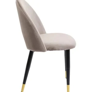 Best KARE Design Chair Iris Velvet Taupe (2/Set)