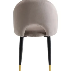 Best KARE Design Chair Iris Velvet Taupe (2/Set)
