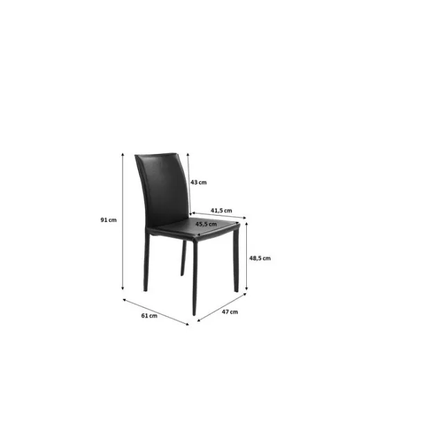 chair_milano_black_6.webp Best KARE Design Chair Milano Black