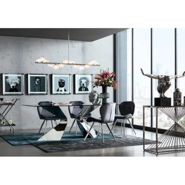 chair_viva_grey_chrome_2.webp Sale KARE Design Chair Viva Grey Chrome