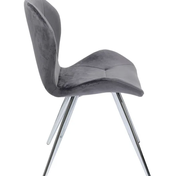 chair_viva_grey_chrome_4.webp Sale KARE Design Chair Viva Grey Chrome