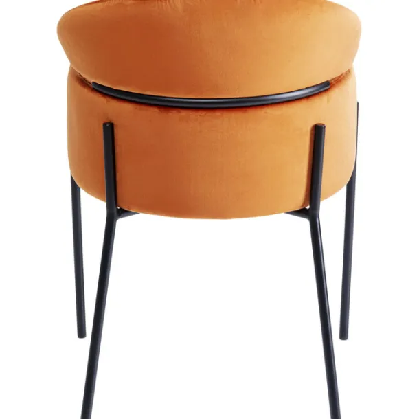 chair_with_armrest_alexia_5.webp Hot KARE Design Chair with Armrest Alexia Velvet Orange