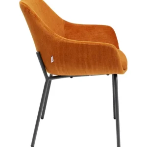 Clearance KARE Design Chair with Armrest Avignon Orange