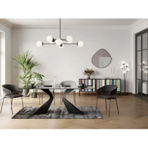 Discount KARE Design Chair with Armrest Belle Anthracite (2/Set)