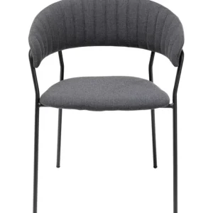 Discount KARE Design Chair with Armrest Belle Anthracite (2/Set)