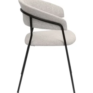 Online KARE Design Chair with Armrest Belle Silver Grey (2/Set)