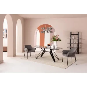 Online KARE Design Chair with Armrest Bess Grey