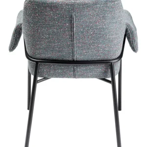 New KARE Design Chair with Armrest Bess Grey Flitter