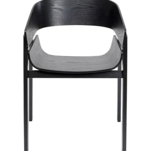 Fashion KARE Design Chair with Armrest Biarritz Black