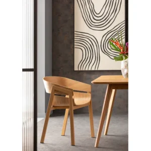 Fashion KARE Design Chair with Armrest Biarritz Nature