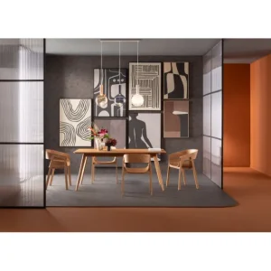 Fashion KARE Design Chair with Armrest Biarritz Nature