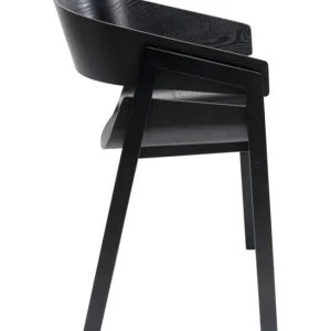 Fashion KARE Design Chair with Armrest Biarritz Black