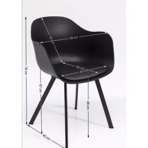Hot KARE Design Chair with Armrest Brentwood