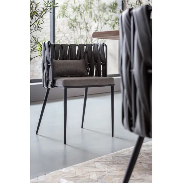 chair_with_armrest_cheeri_6.webp Sale KARE Design Chair with Armrest Cheerio Grey incl. cushion