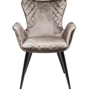 Clearance KARE Design Chair with Armrest Dream Brown