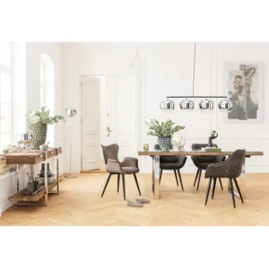 Clearance KARE Design Chair with Armrest Dream Brown