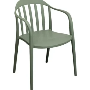 Hot KARE Design Chair with Armrest Flores Grey Green