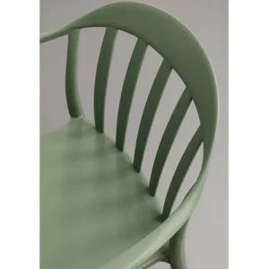 Hot KARE Design Chair with Armrest Flores Grey Green
