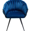 Online KARE Design Chair with Armrest Knot Blue