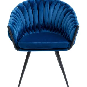 Online KARE Design Chair with Armrest Knot Blue