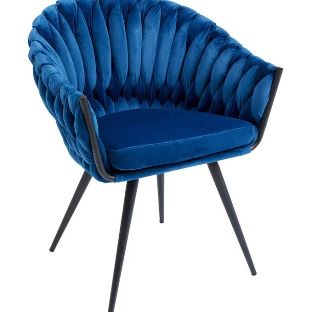 chair_with_armrest_knot_b_1.webp Online KARE Design Chair with Armrest Knot Blue