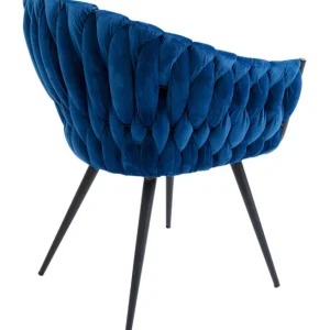 Online KARE Design Chair with Armrest Knot Blue
