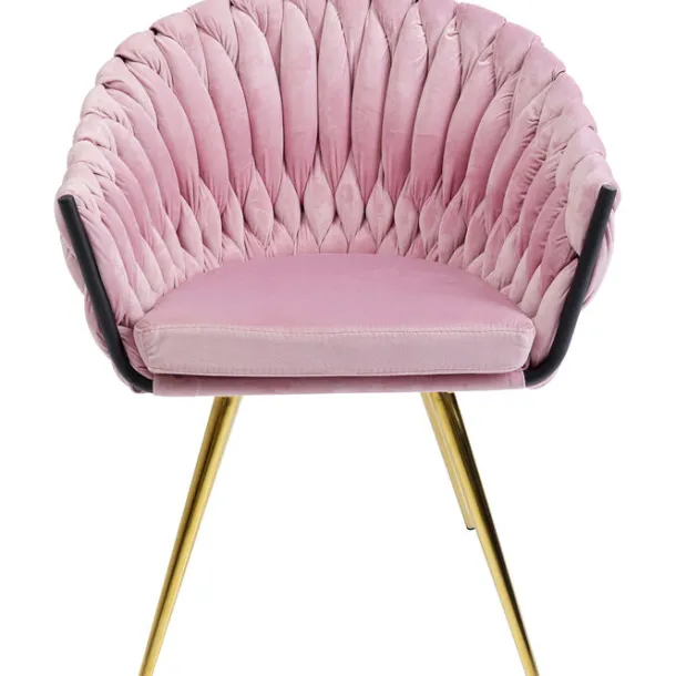 chair_with_armrest_knot_m_0.webp Outlet KARE Design Chair with Armrest Knot Mauve