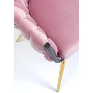 Outlet KARE Design Chair with Armrest Knot Mauve