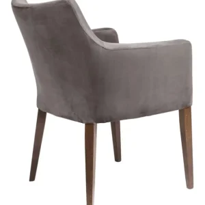 New KARE Design Chair with Armrest Mode Velvet Grey