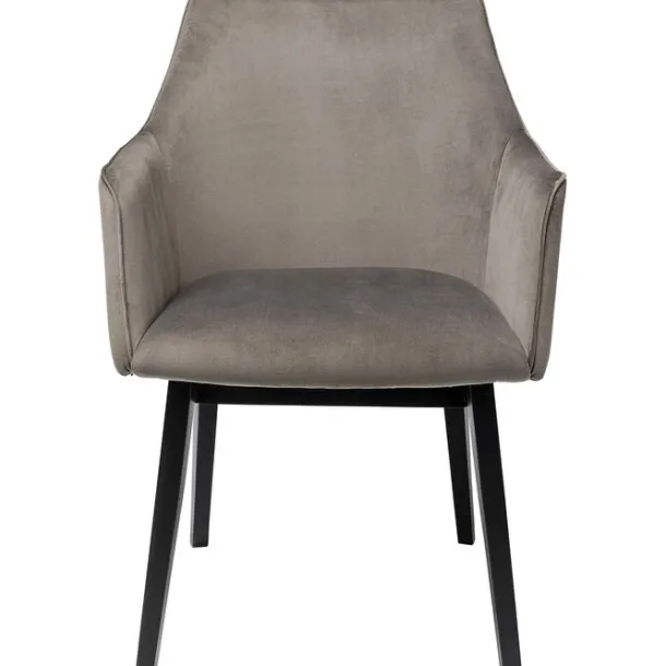 chair_with_armrest_modino_0.webp Discount KARE Design Chair with Armrest Modino Velvet Grey