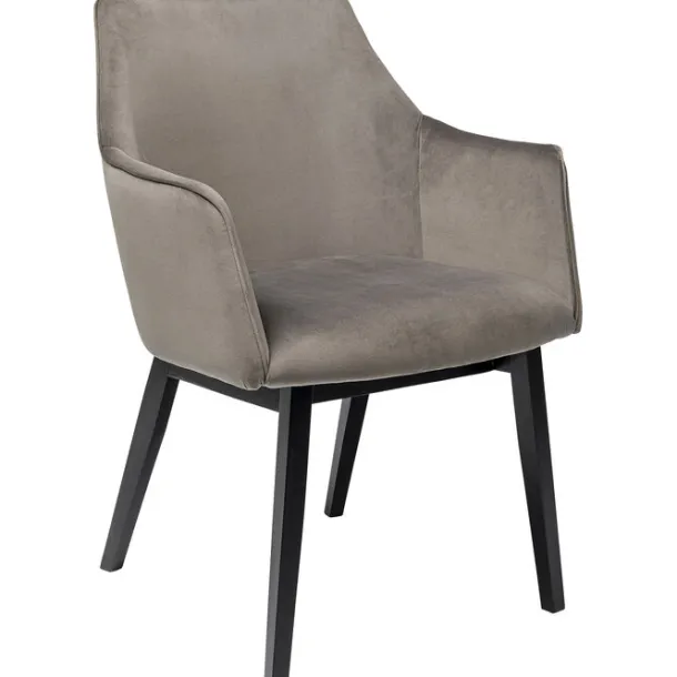 chair_with_armrest_modino_1.webp Discount KARE Design Chair with Armrest Modino Velvet Grey