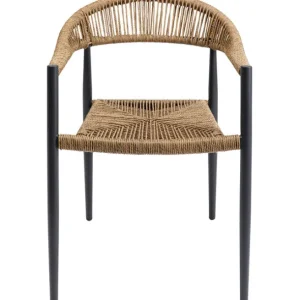 Fashion KARE Design Chair with Armrest Palma Nature