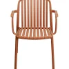 Discount KARE Design Chair with Armrest Porto Santo Terracotta