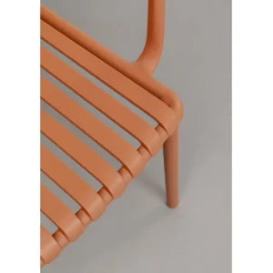 Discount KARE Design Chair with Armrest Porto Santo Terracotta