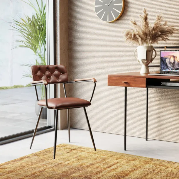 chair_with_armrest_salsa__1.webp New KARE Design Chair with Armrest Salsa Leather Brown