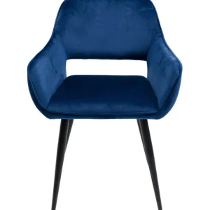 Best KARE Design Chair with Armrest San Francisco Blue