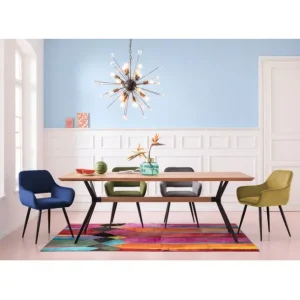 New KARE Design Chair with Armrest San Francisco Light Green