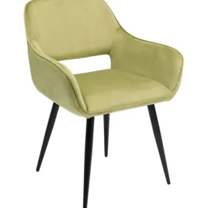 New KARE Design Chair with Armrest San Francisco Light Green
