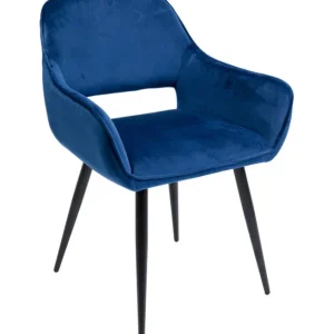 Best KARE Design Chair with Armrest San Francisco Blue