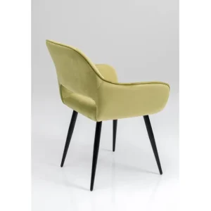 New KARE Design Chair with Armrest San Francisco Light Green