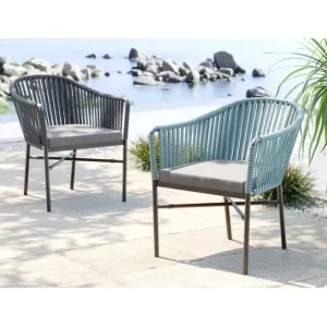 Hot KARE Design Chair with Armrest Santanyi Dark Grey