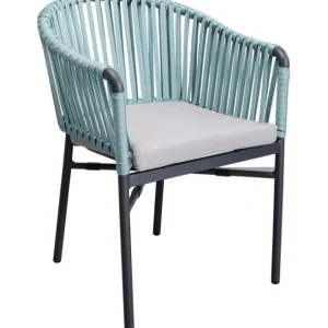 Online KARE Design Chair with Armrest Santanyi Petrol